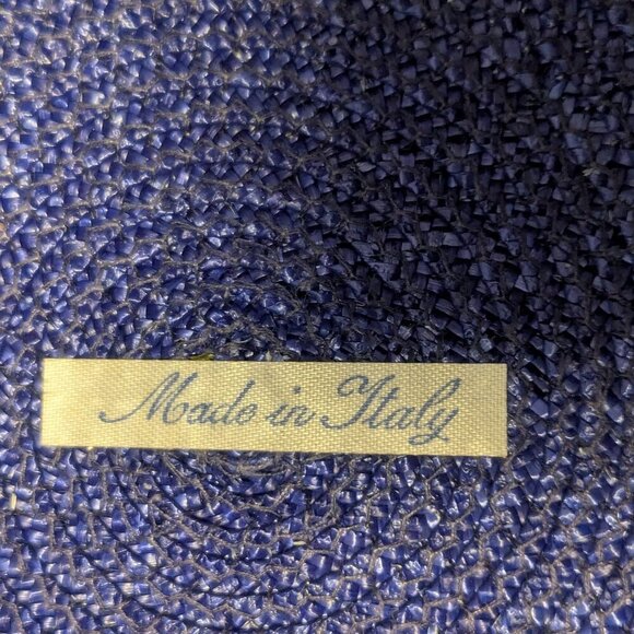 Vintage Betmar‎ Hat Straw Wide Brim Polka Dot Bow Derby Church Easter Prep Girly